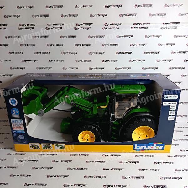 03151 BRUDER John Deere 7R 350 traktor homlokrakodóval - Bruder 3151