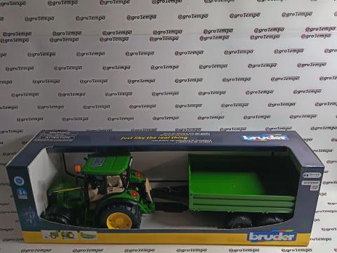 02108 BRUDER Traktor - John Deere 5115M, pótkocsival - Bruder 2108 02108 BRUDER Traktor - John Deere 5115M, pótkocsival - Bruder 2108