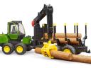 02133 BRUDER Erdei traktor - John Deere 1210E - Bruder 2133