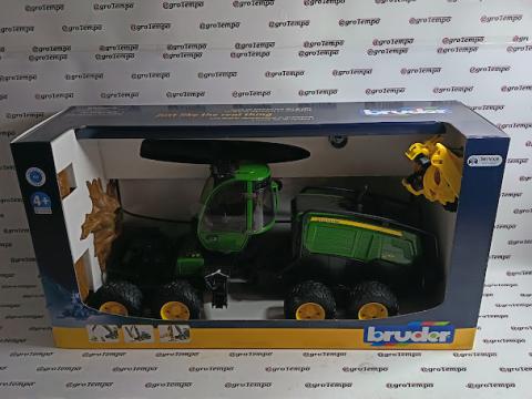 02135 BRUDER John Deere 1270G fakitermelő gép farönkkel - Bruder 2135
