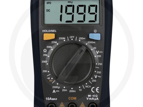 12366422 TRAXOR Multiméter MM15 CAT II 250V, kézi tartományválasztás