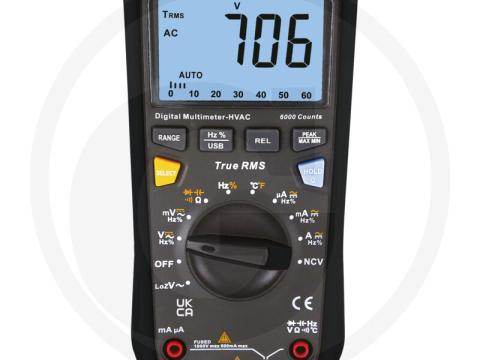 12366911 TRAXOR Multiméter MM85X - CAT III 1000 V, CAT IV 600 V, automatikus tartományválasztás