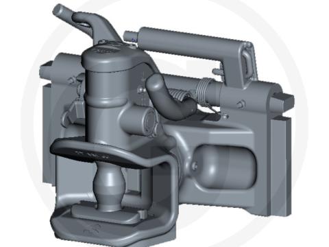 711171011 Sauermann vonófejbetét - Ø 40 mm-es vonószem,Ø 38 mm-es csapszeg