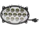 LA10559 Kramp LED-es munkalámpa, 65 W, 5200 lm, ovális, 10/30 V, 161x110x90 mm, széles sugarú, 13 LED-es, H4