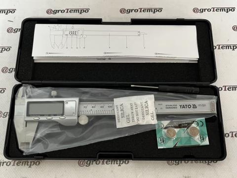 YT-7201 YATO tolómérő 150/0,03 digitális inox + tok
