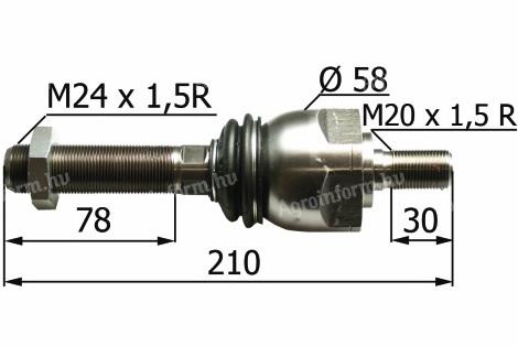 900521 Axiálcsukló