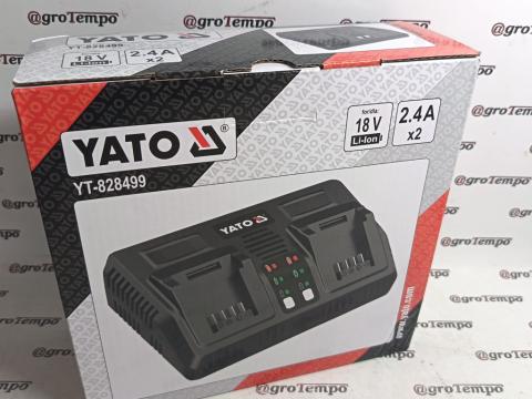 YT-828499 YATO akkumulátortöltő szerszámgépekhez dupla, 18 V, 2,4 A YT-828499 YATO akkumulátortöltő szerszámgépekhez dupla, 18 V, 2,4 A