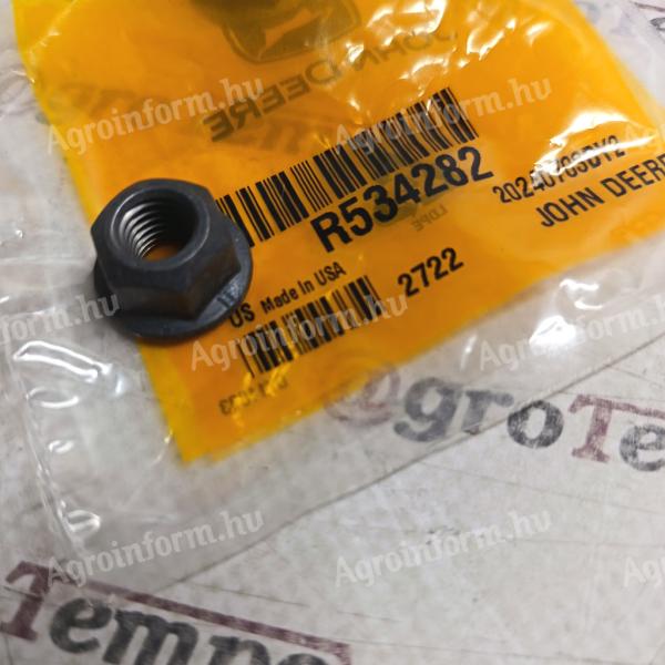 R534282 John Deere Hatszögletű peremes anya, M8