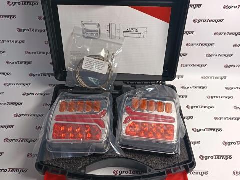 LA60035 KRAMP Vezeték nélküli hátsó lámpa készlet, négyzet, 12V, Li-ion, mágneses, 110x103x7-tűs LA60035 KRAMP Vezeték nélküli hátsó lámpa készlet, négyzet, 12V, Li-ion, mágneses, 110x103x7-tűs
