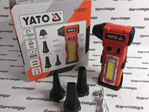 YT-82937 YATO Akkus mini turbófúvó ( légseprű ) 4000 mAh, 110 000 ford./perc