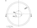 00311025N Kramp Sima tárcsalap 380 x 5,0mm