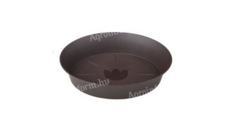 Plastia cserépalátét Tulipan 35cm csokoládé