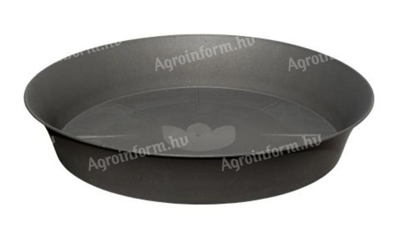 Plastia cserépalátét Tulipan 24 cm antracit