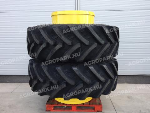 ÚJ ikerkerék szett BKT 650/85R38 gumizással. 23x38-as ikerfelni 350 mm-es távtartóval, 12 db szerelékkel és új BKT gumiabroncsok ÚJ ikerkerék szett BKT 650/85R38 gumizással. 23x38-as ikerfelni 350 mm-es távtartóval, 12 db szerelékkel és új BKT gumiabroncsok