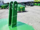 ÚJ 800 kg-os fronthidraulika tömbsúly, zöld színben. fém külső héj, beton belső, zöld színű, vonórésszel, AGROPARK felirattal