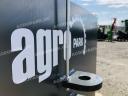 ÚJ 1200 kg-os fronthidraulika tömbsúly, szürke színben. fém külső héj, beton belső, szürke színű, vonórésszel, AGROPARK felirattal