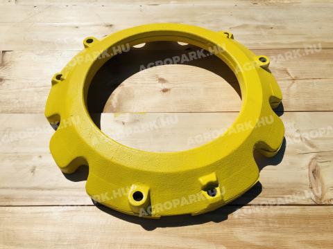 ÚJ 72 kg-os keréksúly John Deere traktorra. további kiegészítő súlyokkal bővíthető, vas öntvény, sárga színben ÚJ 72 kg-os keréksúly John Deere traktorra. további kiegészítő súlyokkal bővíthető, vas öntvény, sárga színben
