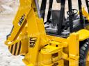 ÚJ JCB 4CX sárga játékmarkoló árokásóval. valósághű funkciók, strapabíró kialakítás ABS műanyagból, 4 éves kortól ajánlott, 1:16 méretarány