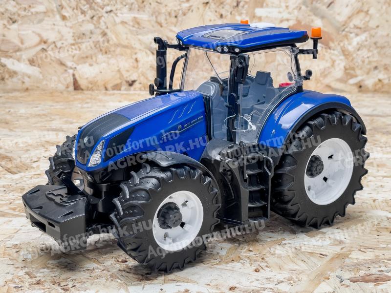 ÚJ New Holland T7.315 Bruder játéktraktor. valósághű funkciók, strapabíró kialakítás ABS műanyagból, 4 éves kortól ajánlott, 1:16 méretarány