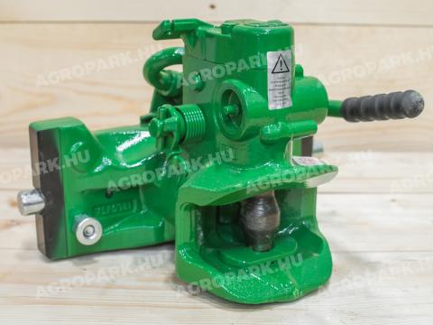 ÚJ automata vonófej (330 mm széles, zöld). gyártmány: Rockinger │ kompatibilis: John Deere erőgép