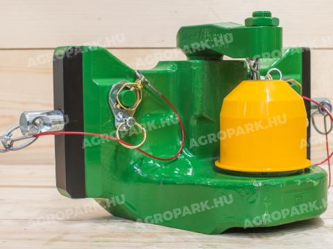 ÚJ K80 vonófej (330 mm széles, zöld). gyártmány: Rockinger │ kompatibilis: John Deere erőgép