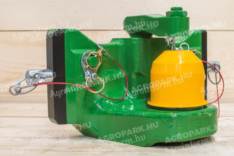 ÚJ K80 vonófej (330 mm széles, zöld). gyártmány: Rockinger │ kompatibilis: John Deere erőgép │ mennyiség: 1 darab