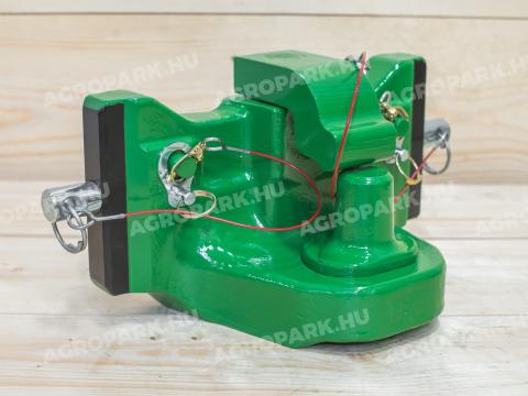 ÚJ piton vonófej (330 mm széles, zöld). gyártmány: Rockinger │ kompatibilis: John Deere erőgép