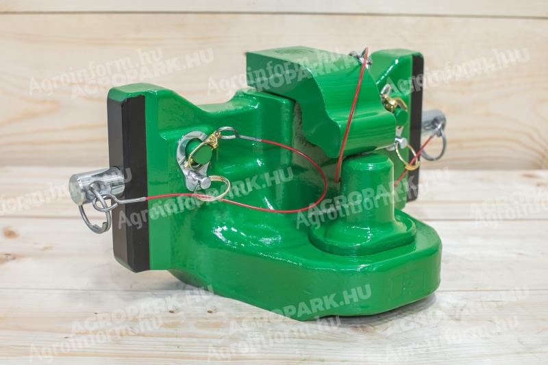 ÚJ piton vonófej (330 mm széles, zöld). gyártmány: Rockinger │ kompatibilis: John Deere erőgép │ mennyiség: 1 darab