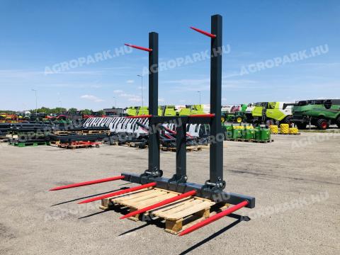 ÚJ bálarakodó adapter JCB teleszkópos rakodóhoz. 4 darab alsó (110 cm) és 4 darab felső (45 cm) tüskével, több bála egy idejű mozgatásához ÚJ bálarakodó adapter JCB teleszkópos rakodóhoz. 4 darab alsó (110 cm) és 4 darab felső (45 cm) tüskével, több bála egy idejű mozgatásához