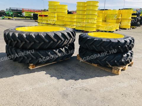 ÚJ állítható művelőkerék szett 270/95R32 és 300/95R46. John Deere 6135M-6195M, 6135R-6155R, 6530, 6630 traktorokhoz, CEAT gumizással ÚJ állítható művelőkerék szett 270/95R32 és 300/95R46. John Deere 6135M-6195M, 6135R-6155R, 6530, 6630 traktorokhoz, CEAT gumizással
