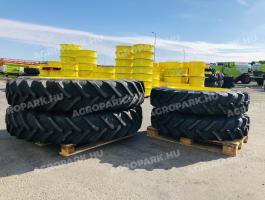 ÚJ állítható művelőkerék szett 320/85R34 és 380/90R46. John Deere 6170R, 6175R, 6190R, 6195R, 6210R, 6215R traktorokhoz, Alliance gumizással