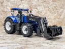 ÚJ New Holland T7.315 homlokrakodós Bruder játék traktor. valósághű funkciók,strapabíró kialakítás ABS műanyagból, 4 éves kortól ajánlott, 1:16 méretarány