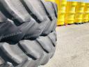 620/70R42 gumizású ikerkerék szett. 20x42-es ikerfelni 254 mm-es távtartóval, használt Goodyear gumiabroncs, 12 db szerelék