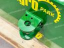 ÚJ 600 kg-os tömbsúly John Deere súlytartó konzolra. fém külső héj, beton belső, zöld színű, vonórésszel, AGROPARK felirattal