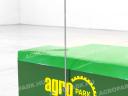 ÚJ 1200 kg-os tömbsúly John Deere súlytartó konzolra. fém külső héj, beton belső, zöld színű, vonórésszel, AGROPARK felirattal