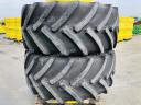 Ikerkerék szett Continental 650/65R34 gumizással. 23x34-as ikerfelni 254 mm-es távtartóval, használt Continental gumiabroncs, 6 db szerelék