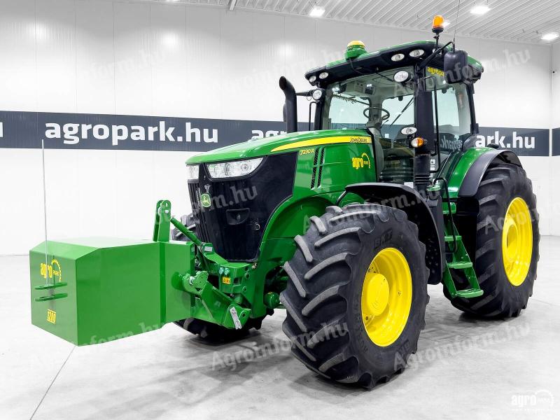 John Deere 7230R (4395 üzemóra) traktor, CommandQuad 50 km/h, full AutoTrac