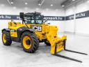 JCB 550-80 (6799 üzemórás) teleszkópos rakodó 8,1 m és 5.000 kg, Joystick, klíma, raklapvilla, 140 lit. szivattyú