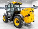 JCB 550-80 (6799 üzemórás) teleszkópos rakodó 8,1 m és 5.000 kg, Joystick, klíma, raklapvilla, 140 lit. szivattyú