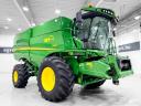 John Deere S680i (1597/2293 üzemórás) rotoros kombájn, 9,1 m 630R asztal + kocsi, ProDrive, GoodYear széles gumik