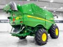 John Deere S680i (1597/2293 üzemórás) rotoros kombájn, 9,1 m 630R asztal + kocsi + repcetoldat, ProDrive, GoodYear széles gumik