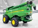 John Deere S680i (1597/2293 üzemórás) rotoros kombájn, 9,1 m 630R asztal + kocsi + repcetoldat, ProDrive, GoodYear széles gumik
