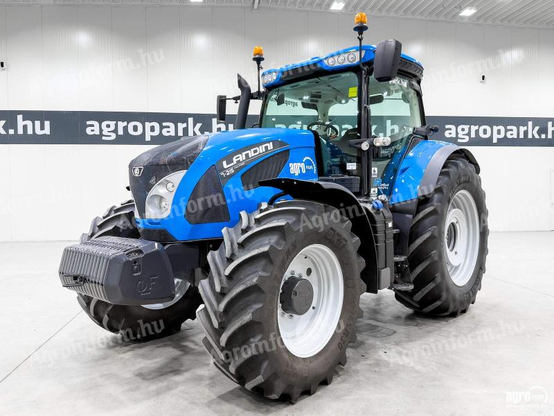 Landini 7-215 Dual Power (5376 üzemórás) traktor, Powershift, fülke rugózás, légfék, 4 pár hidr. kör