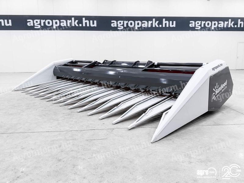 BÉRELHETŐ - ÚJ SunSeed Xtra 8-75 6 m-es, 8 soros, sorfüggetlen napraforgó asztal, adapter (CNH)