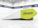 BÉRELHETŐ - ÚJ SunSeed Xtra 8-75 6 m-es, 8 soros, sorfüggetlen napraforgó asztal, adapter (Claas)