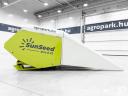 BÉRELHETŐ - ÚJ SunSeed Xtra 8-75 6 m-es, 8 soros, sorfüggetlen napraforgó asztal, adapter (Claas)