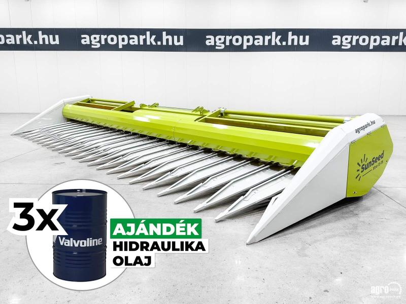 BÉRELHETŐ - ÚJ SunSeed Xtra 12-75 9 m-es, 12 soros, sorfüggetlen napraforgó asztal, adapter (Claas)