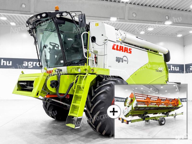 Claas Tucano 440 APS (1274/2011 üzemórás) 6,2m-es asztal, doblassító, 800/70R32 Michelin