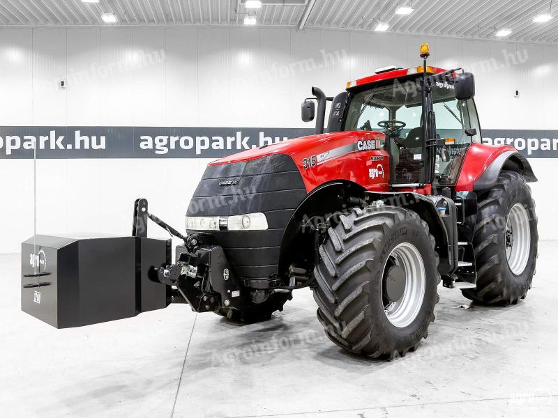 Case IH Magnum 315 (7128 üzemórás) traktor, Powershift 50 km/h, rug. híd és fülke, gyári aut. kormány, légfék 