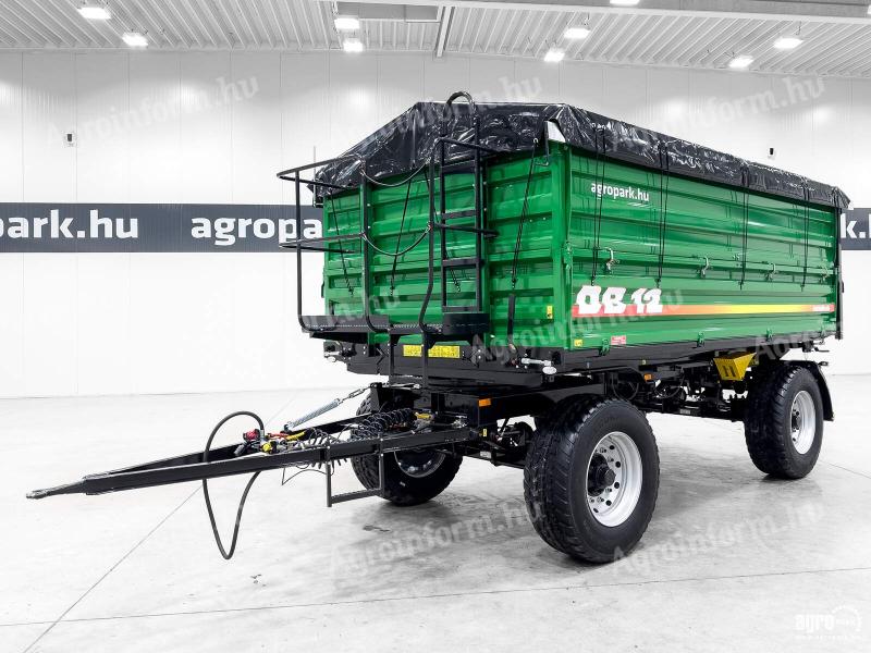 DEMO Metaltech DB 12 15,2 m3-es, 12.000 kg teherbírású forgózsámolyos pótkocsi